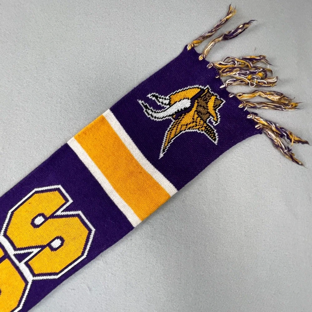 47 Brand Minnesota Vikings Scarf Skol Purple NFL Football Winter Fan Gear Thor